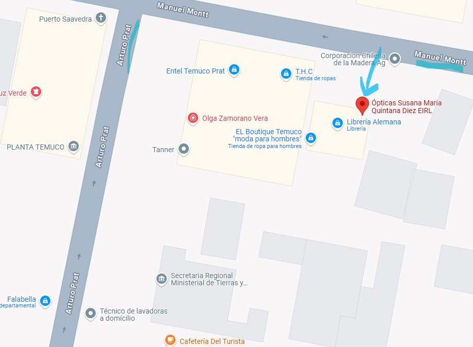 Ubicación Optica Susana Quintana